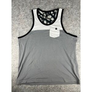 Jordan Brand Mens XXL Grey Colorblock Pocket Tank Top Jumpman Logo Sleeveless